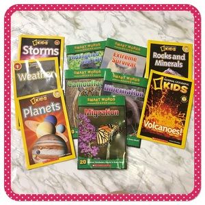 💝NATIONAL GEOGRAPHIC KIDS & SMART WORDS READER 💝 Bundle of 10 booklets